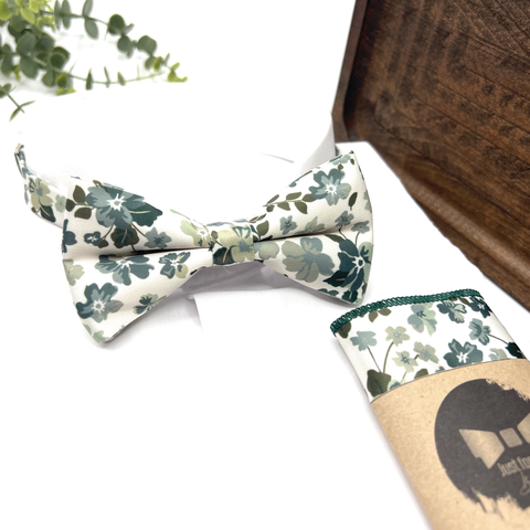 Floral Sage Green Neck Tie – Wedding & Groomsmen Tie