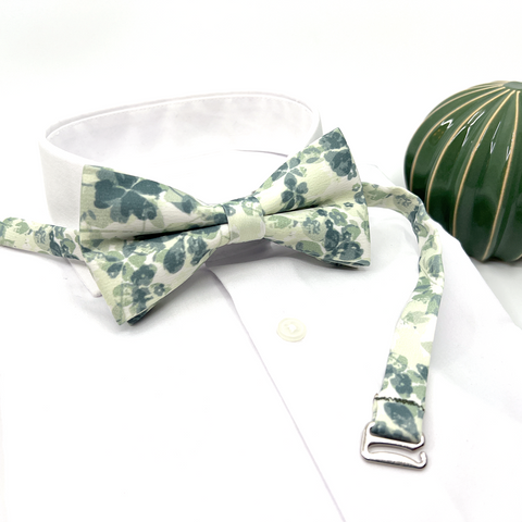 Floral Dusty Sage Green Neck Tie – Wedding & Groomsmen Tie