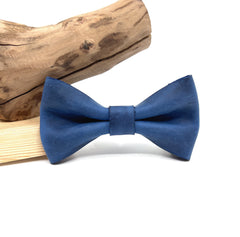 Crazy Blue Leather Bow Tie / Blue Leather Bow Tie / Leather Bow Tie / Groom Bow Tie / Genuine Leather Bow Tie / Wedding Bow Tie /