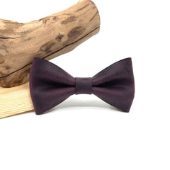 Crazy Purple Leather Bow Tie / Purple Leather Bow Tie / Leather Bow Tie / Groom Bow Tie / Genuine Leather Bow Tie / Wedding Bow Tie /